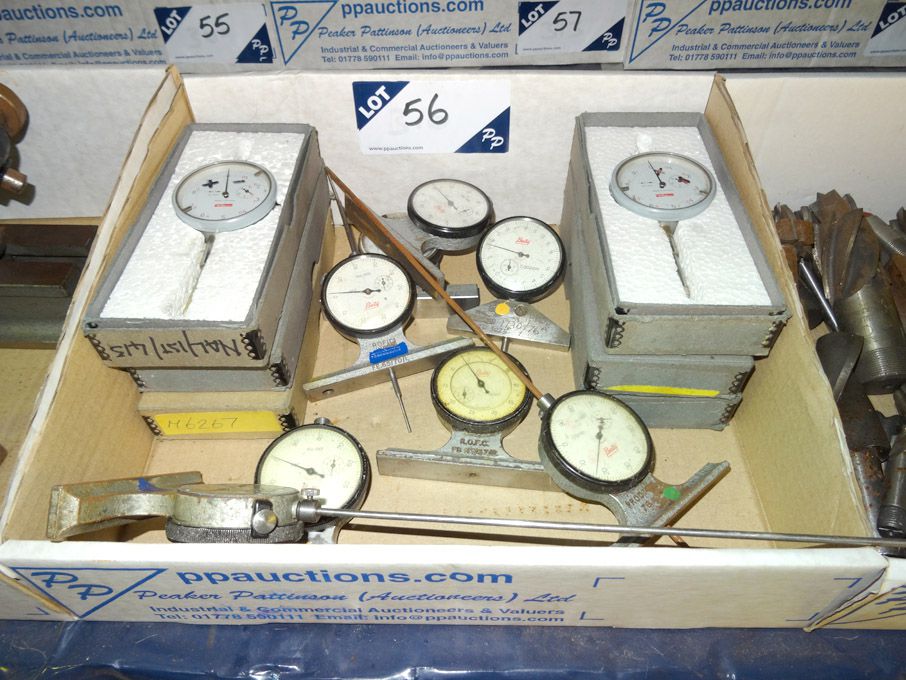 Qty various Baty, Kafer depth gauges - lot located...