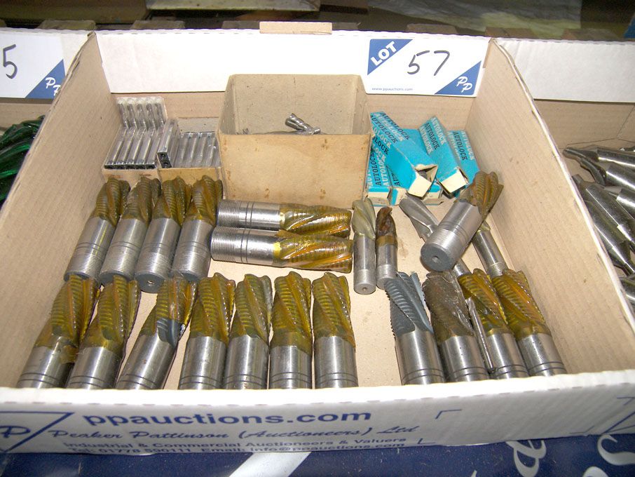 Qty Clarkson end mills to 1" approx (unused) - Equ...