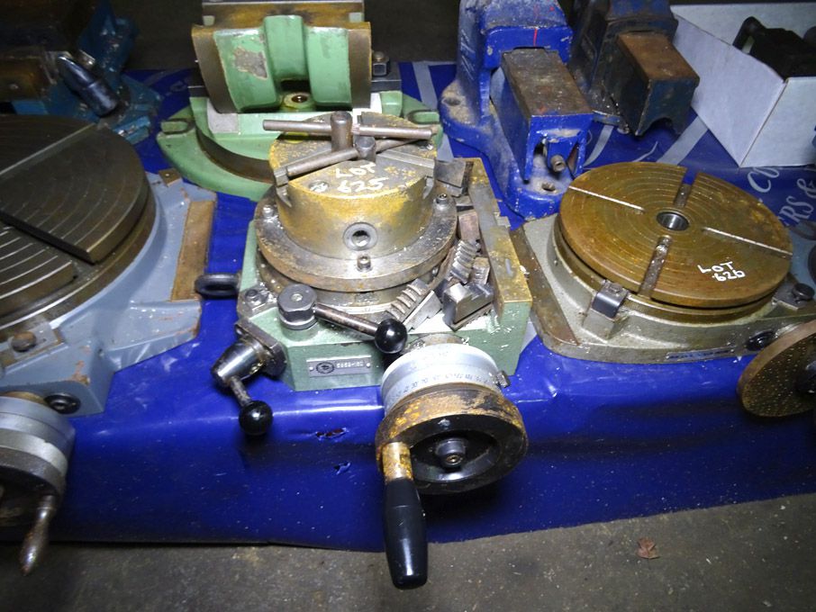 Bison 150mm rotary table with 120mm 3 jaw chuck -...
