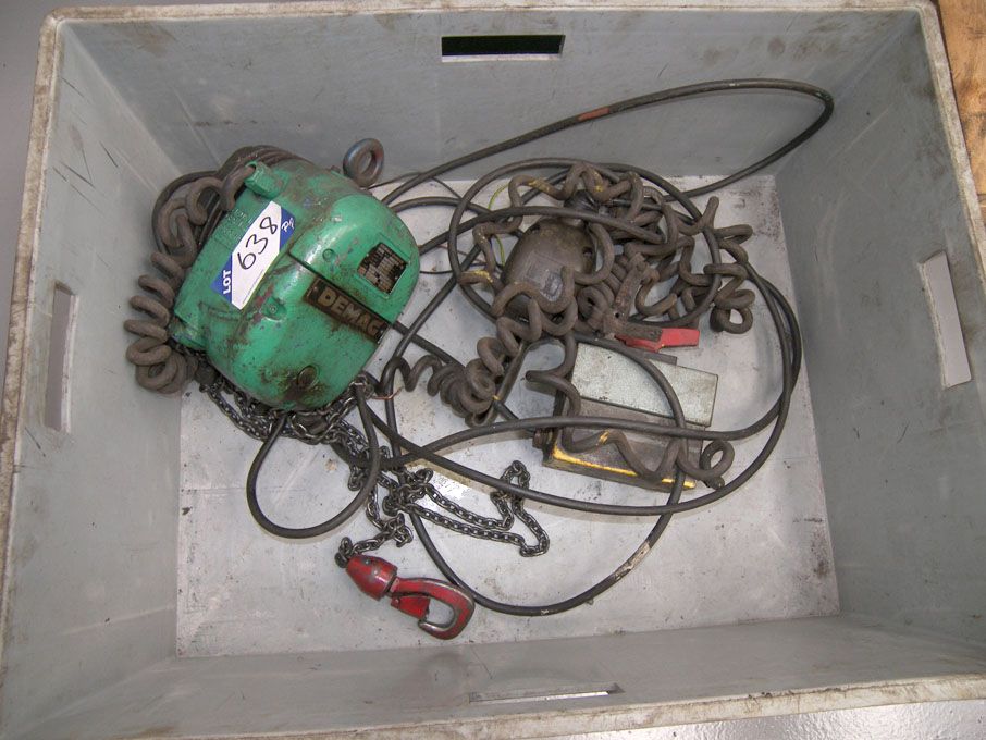 Demag 2½ CWT electric chain hoist, pendant control...