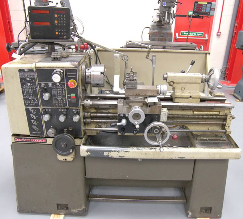 Harrison VS330TR straight bed lathe, 6" CH x 26" b...