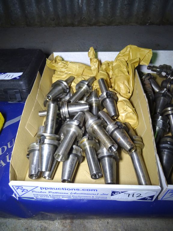 27x various BT 40 taper tool holders - lot located...