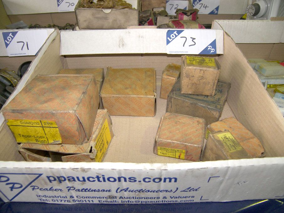 Qty various taper lock bushes - Equipment located...