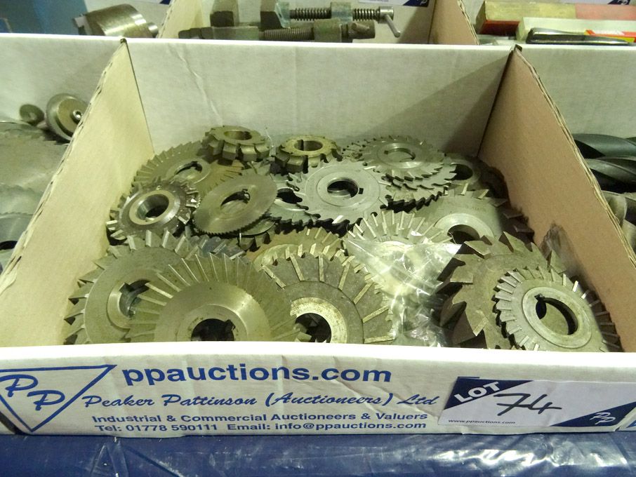 Qty various HSS side & face milling cutters to 120...