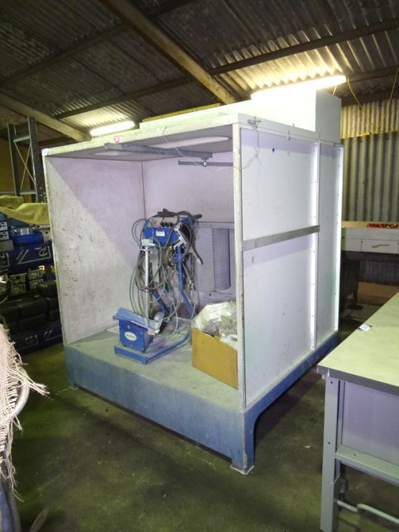 Nordson Monocoat spray booth, built in lights, 180...