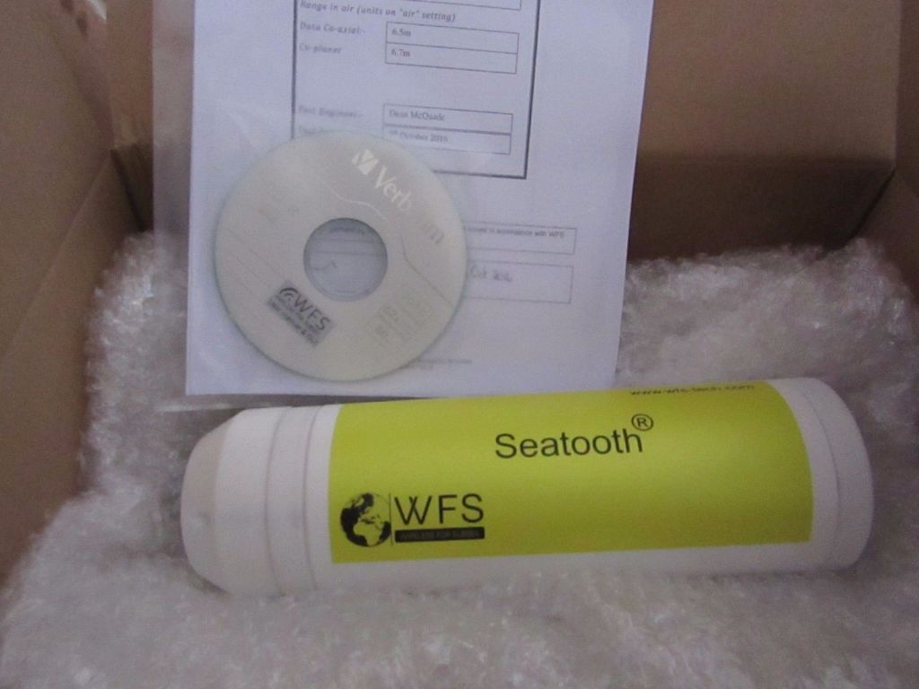 WFS Seatooth RS232 wireless underwater modem, 2.4k...