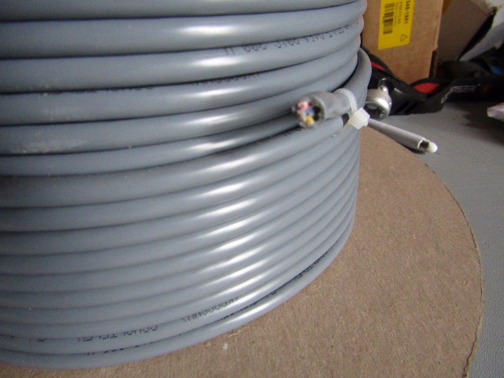 100m reel 7 core unscreened grey PVC industrial ca...