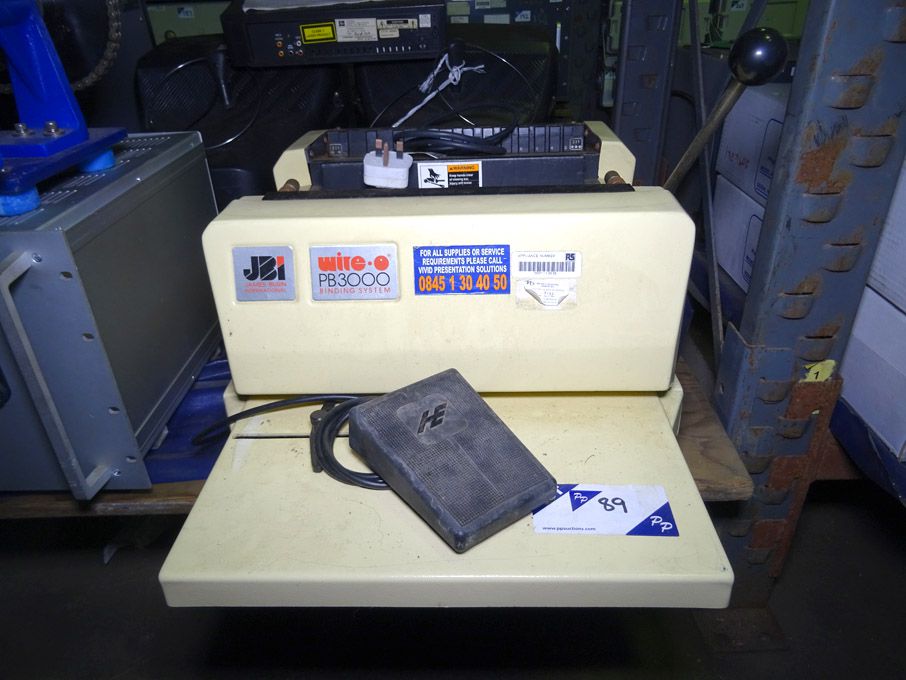 JBI Wire-O PB3000 binding system - lot located at:...