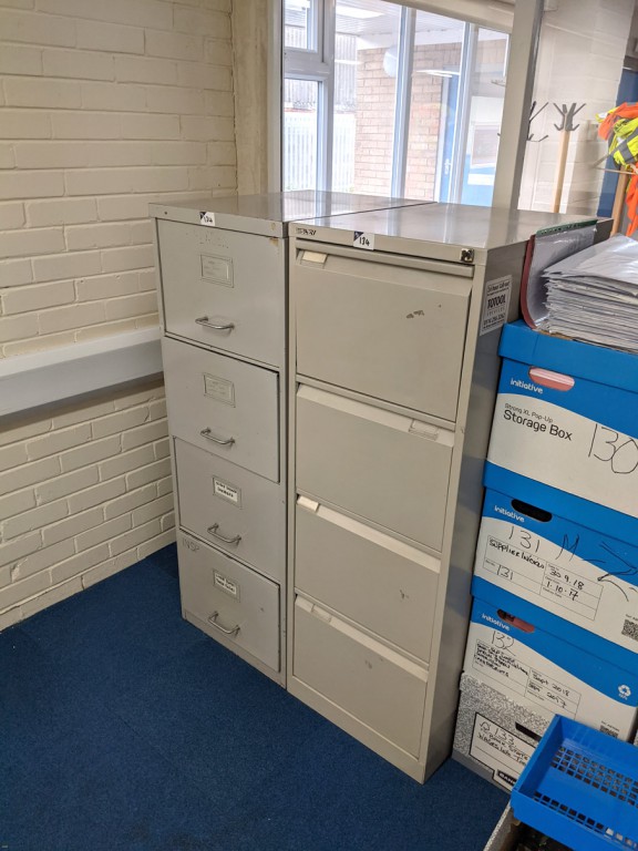 4x various Bisley / Triumph etc filing cabinets, 3...