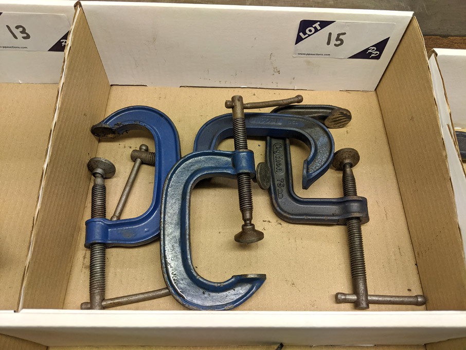 4x Record / Python 3" G clamps