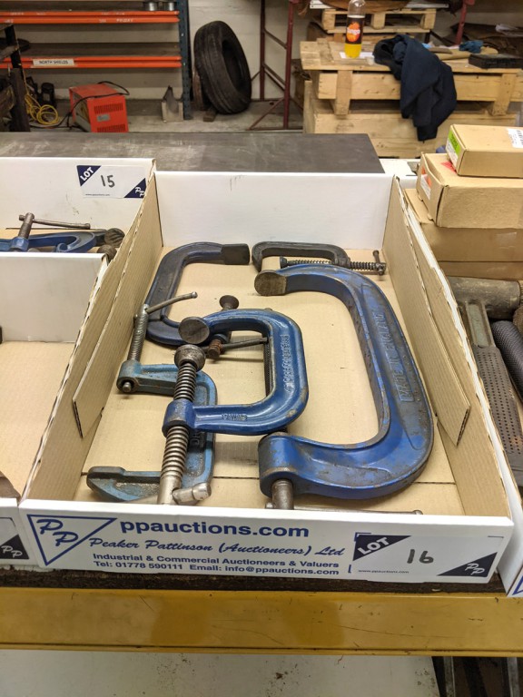 5x various G clamps to 3-10"
