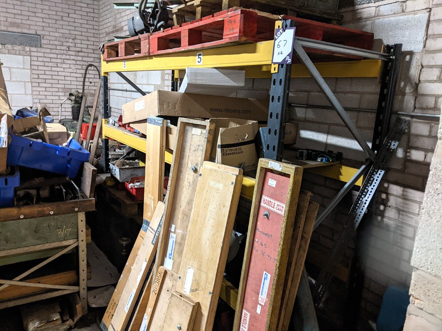 2 bays heavy duty boltless pallet racking, 2700x90...