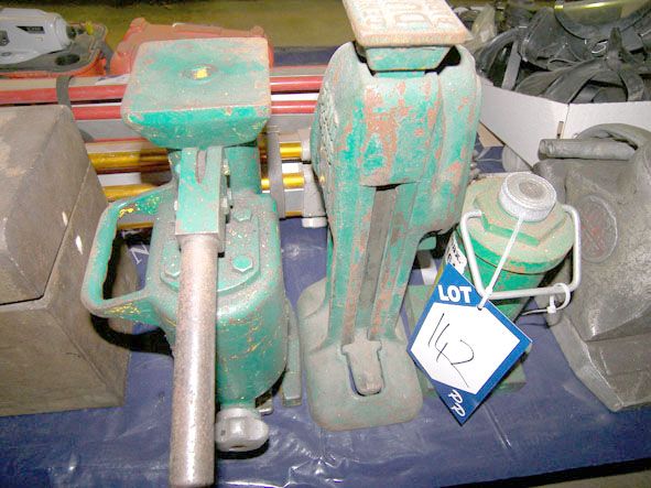 3x similar machine jacks to 6ton SWL - Located at...
