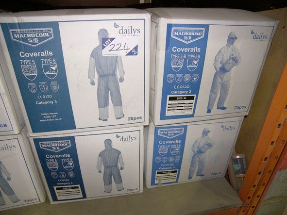 Macrocool Type 5 & 6 coveralls, 75x XL & 25x XXL -...
