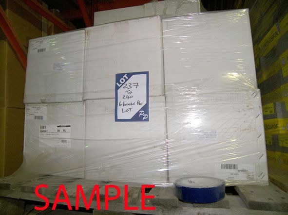 6 boxes (28 rolls per boxes) Aerovac Systems 30mm...