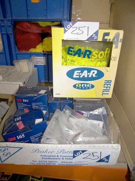 Qty 3M 105 face seal cleaner, One touch ear soft e...