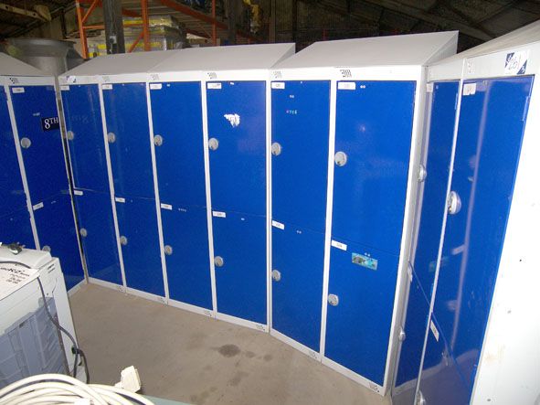 28x BioCote Link Lockers blue / grey metal lockers...