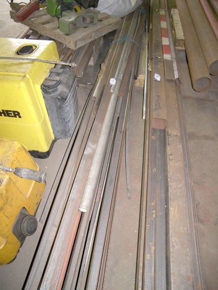 Qty various steel angle bar, tube to 7m long appro...
