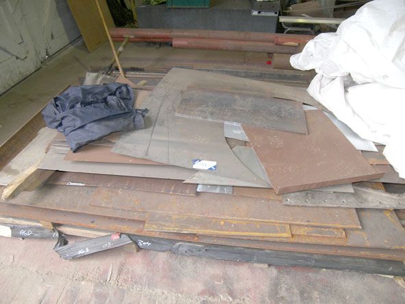 Qty various steel sheets to 2500x1250mm - Located...