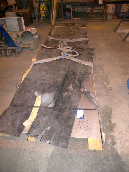 12x stainless steel 304 sheets, 4800x1200mm sheet...