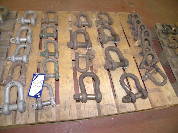 30x lifting shackles to 5.85 ton swl on pallet - L...