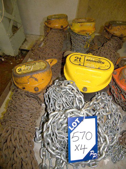 2x Prolift, 1x Morris & 1x Yale 2 ton swl manual c...