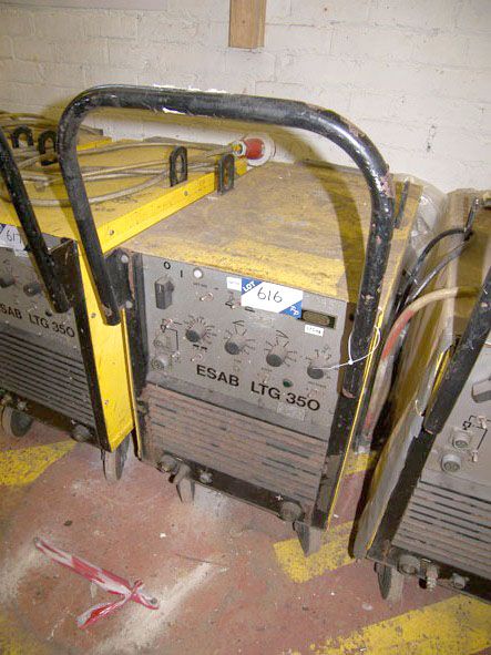 ESAB LTG350 portable welder, 350A - Located at BAE...
