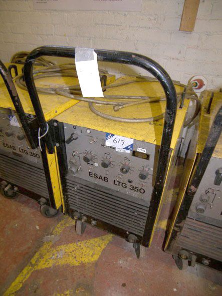 ESAB LTG350 portable welder, 350A - Located at BAE...