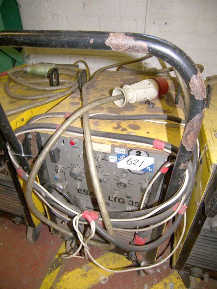 ESAB LTG350 portable welder, 350A - Located at BAE...