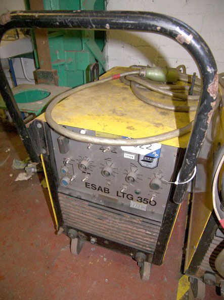 ESAB LTG350 portable welder, 350A - Located at BAE...