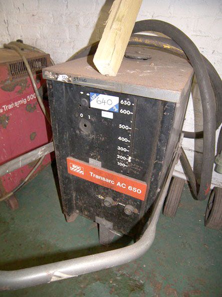 BOC Transarc AC650 welder, 650A - Located at BAE S...