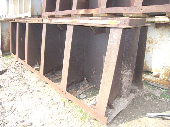 Steel berth stool, 5.5m long x 1.5m high (approx),...