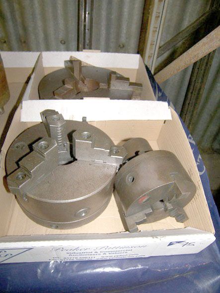 5", 8" and 11" 3 jaw chucks - Located at PP Stores...
