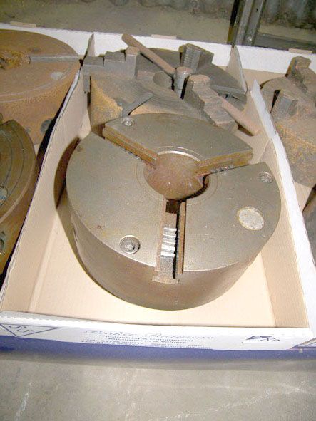 12" 3 jaw chuck & similar 10" 3 jaw chuck - Locate...