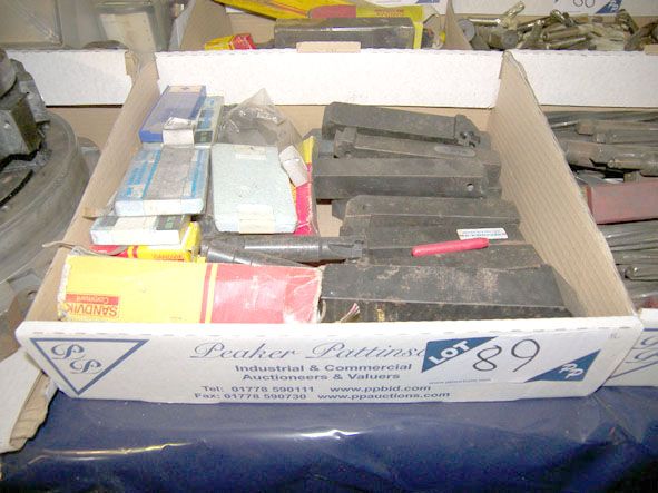 Qty Sandvic etc tip boring & turning tools & Qty t...