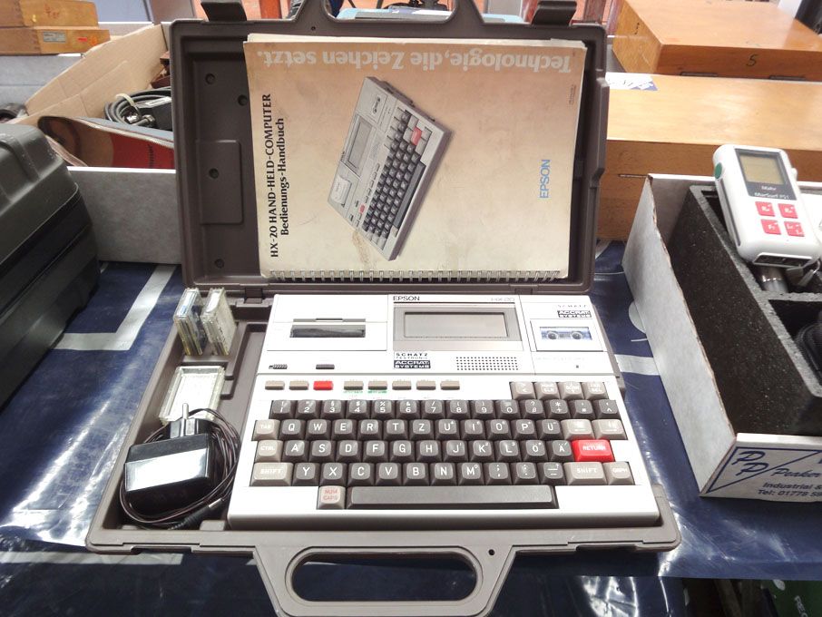 Epson HX-20 hand held computer, built in micro cas...