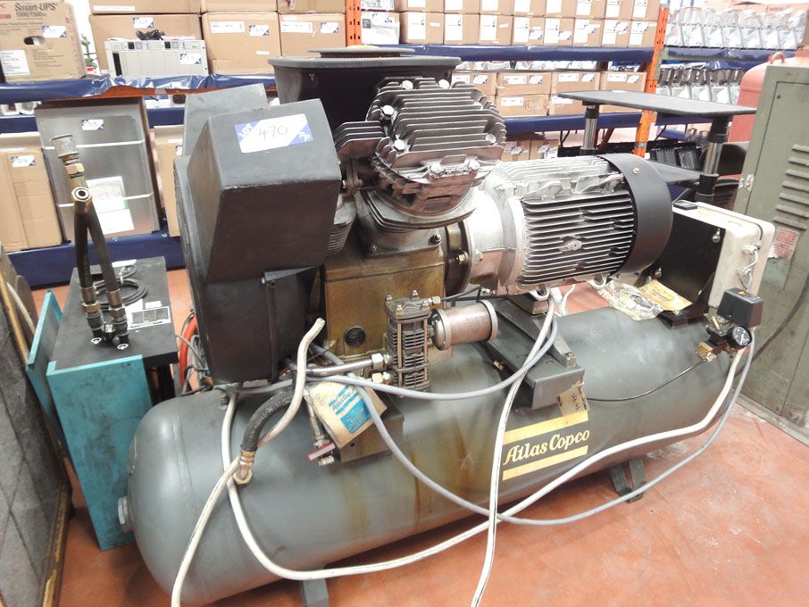 Atlas Copco LT-11-20-250 'V' compressor on air rec...