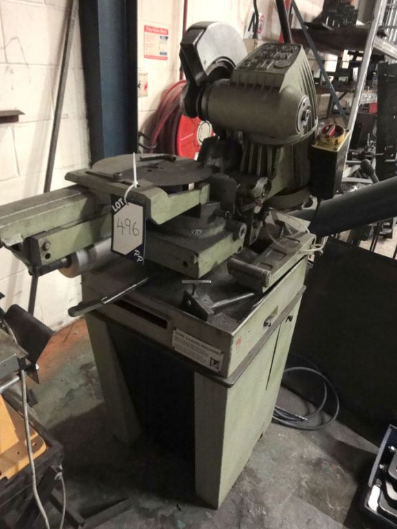 Super Brown 350IBP pull down chop saw on base, 300...
