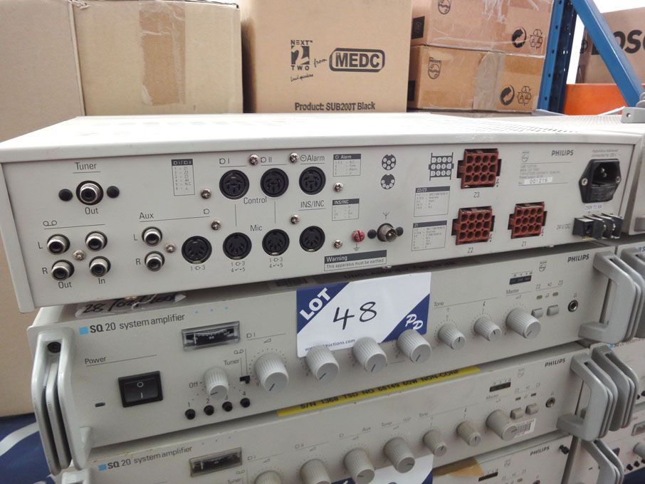 2x Philips SQ20 (LBB1237/00) system amplifiers, 6...