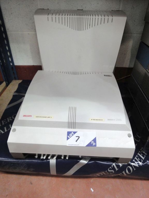 2x Ascom Ascotel 2065 ISDN exchange units