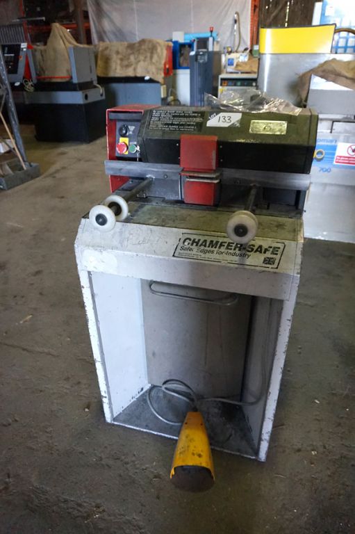 Chamfer-Safe mobile chamfering machine, foot pedal...