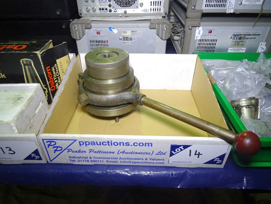 Capstan collet chuck with various collets - Lot lo...