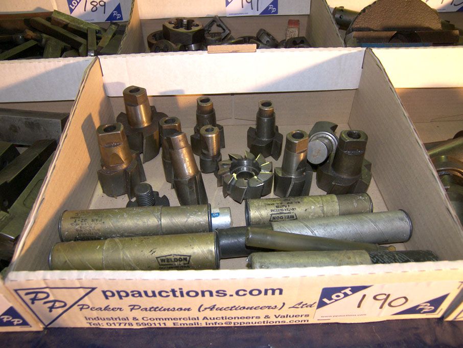 Qty various end mills etc