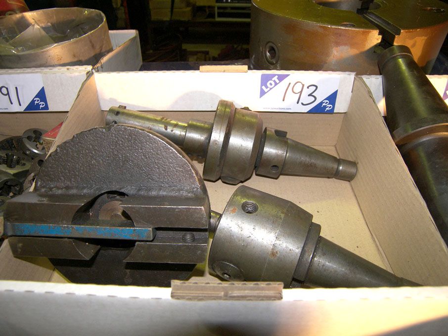 Qty boring heads, tool holders etc