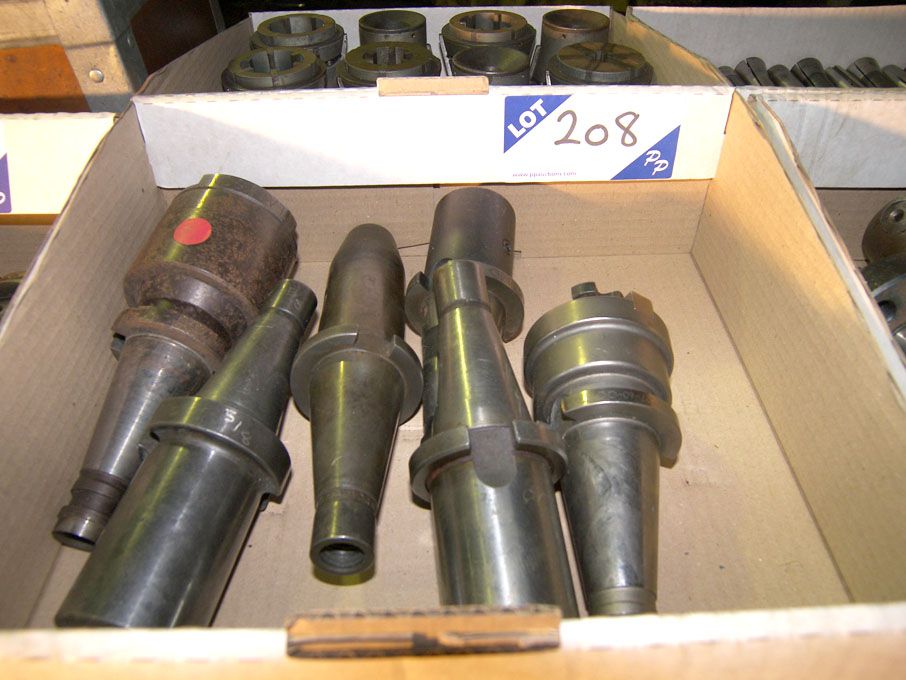 Qty various 40 int taper tool holders as lotted