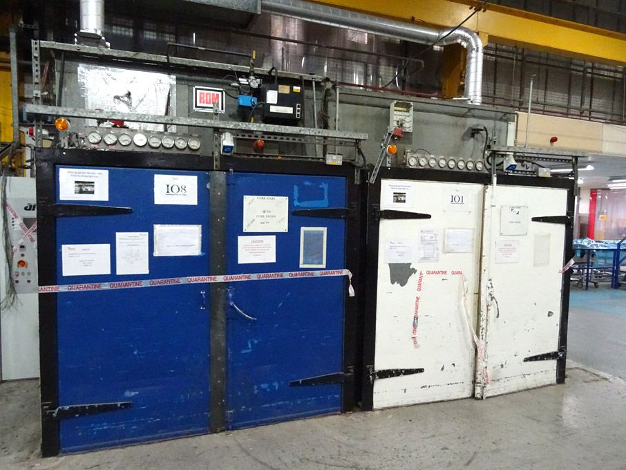 RDM twin gas fired walk-in oven, 1.7x1.9x1.65m ID,...