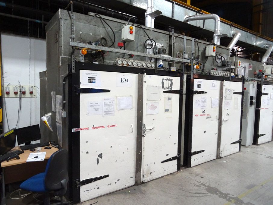 RDM twin gas fired walk-in oven, 1.7x1.9x1.65m ID,...