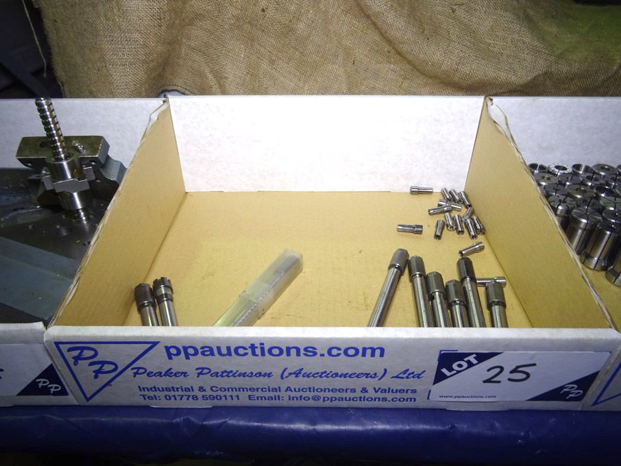 Qty various small collet holders, various collets...