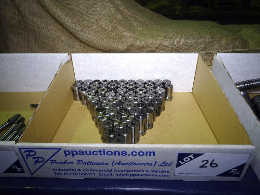 Qty various sized collets - Lot located at: PP Sal...