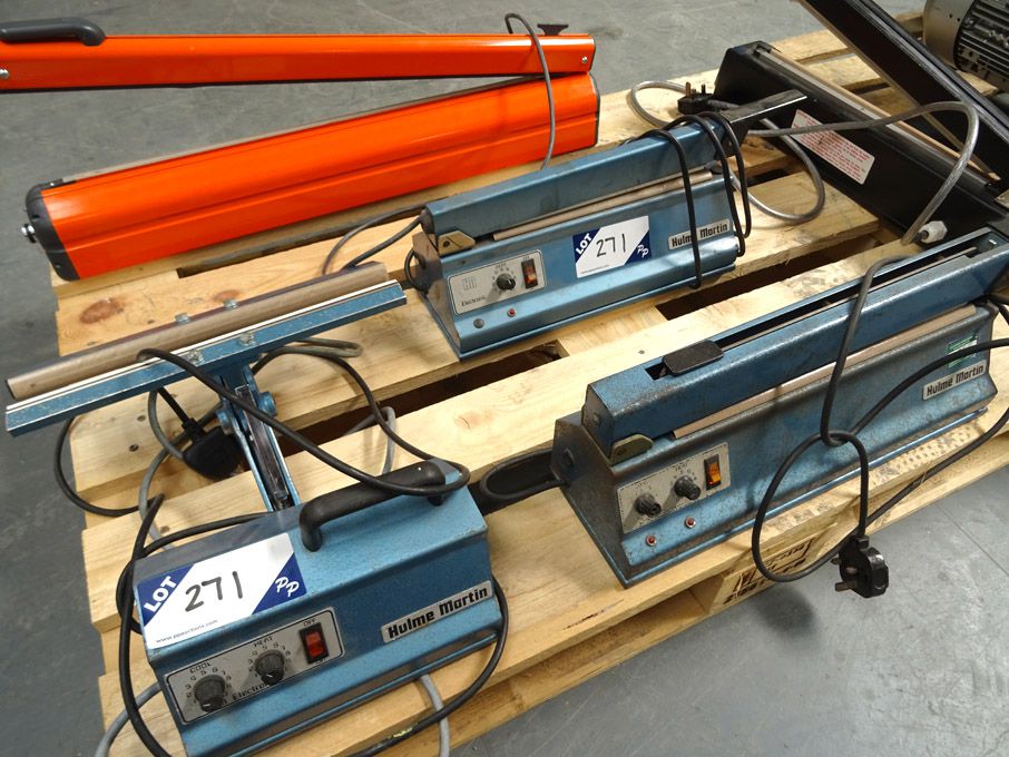 3x various Hulme Martin heated bag sealers, 240v -...